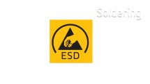 ESD puzdro na guľové závesy Wolfgang Warmbier, (d x š x v) 55 x 14 x 38 mm, čierna