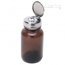 ESD dávkovacia fľaštička One-Touch, hnedá, sklenená, 120ml, 35315