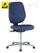 ESD pracovná stolička Professional, ASX, ESD5, A-EX1663HAS modrá