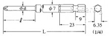 Bit krížový V-17 (3.5x30l)-No.1-(7) -75