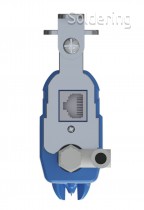 Ionizačná vzduchová tyč KESD KE-84X, 893 mm, s vysokým napätím a alarmom čistenia