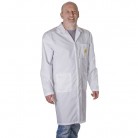 ESD laboratórny plášť, biely, veľkosť S, 72151