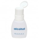 ESD dávkovacia fľaštička Twist-Lock, biela, nápis "Alcohol", 240ml, 35216