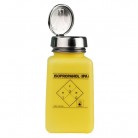 ESD dávkovacia fľaštička One-Touch durAstatic®, žltá, logo "IPA", 180ml, 35278