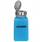ESD dávkovacia fľaštička One-Touch durAstatic®, modrá, nápis "Flux Remover", 180ml, 35594