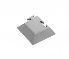  - ESD PVC dlažba - rohová časť, 110x110x6, 5mm, tmavo šedá, štruktúrovaný, protišmykový povrch