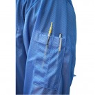 ESD košeľa s manžetami a golierom, modrá, veľkosť S, 221420