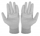 OEM PR - ESD pracovné rukavice StaticTec, z nylonu s uhlíkom a PU dlaňami, šedé, veľkosť S