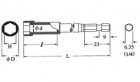 Bit nástrčný V-17B (10x30l)-H12-(18) -100