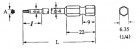 Bit torx V-17T (2x15l)-T-5-(6.35)-75