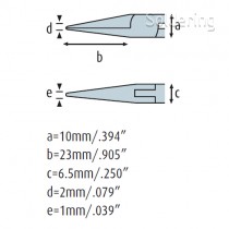 Úchopovej kliešte špicaté 4211HS22 hladké