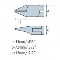 Bočné kliešte 3232HS22 s malou fazetou