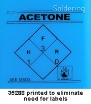 ESD dávkovacia fľaštička One-Touch durAstatic®, modrá, nápis "Acetone", 240ml, 35288