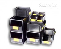 ESD stohovací zásobník TECOFIX 6D, 95x100x50mm