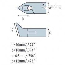 Šikmé štiepacie kliešte s rovnou hlavou 3512HS22 s malou fazetou