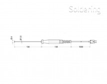 Teplotný snímač Greisinger GOF 500, typ K, -65 až +500 °C, 100870