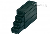 ESD zásuvka na súčiastky BJZ C-188 054, 120 x 40 x 20 mm, čierny