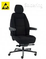 ESD pracovná stolička Intensive Use ESD2, M4, A-K24 ESD