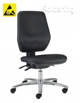 Clean room ESD pracovná stolička Professional, ASX, POLISTAT 1104, C-EX1113AS