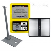 Dvojitý tester obuvi a náramkov Combo Tester X3, duálny nášľapná doska a stojan, 10mm adaptér, 19288