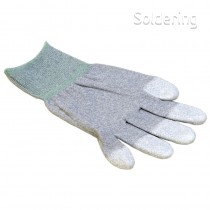 ESD rukavice s povrchovou úpravou špičiek, šedé, veľkosť XL, 221507