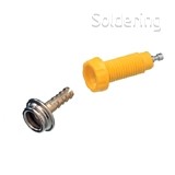 Redukcia 4mm banánik na 10mm patent, 230620