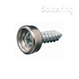 Patent, 10 mm female, s vrutom do dreva, 10ks / bal, 230655