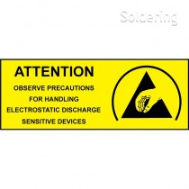 Lepiaci štítok - ESD citlivý obsah, 45x13mm, role 1000 štítkov, 242195