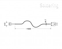 Teplotný snímač Greisinger GMF 250, typ K, -65 až +250 °C, 101000