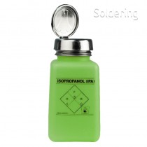 ESD dávkovacia fľaštička One-Touch durAstatic®, zelená, nápis "IPA", 180ml, 35275