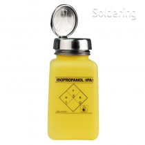 ESD dávkovacia fľaštička One-Touch durAstatic®, žltá, logo "IPA", 180ml, 35278