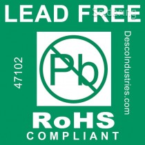 Lepiaci štítok - Lead-Free RoHS, 75x75mm, role 500 štítkov, 47102