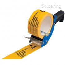 ESD lepiaca páska, baliaca, žltá s ESD symbolom, 48mmx66m, 242210