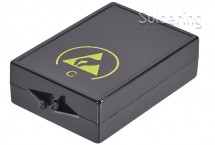 ESD puzdro na guľové závesy Wolfgang Warmbier, (d x š x v) 55 x 14 x 38 mm, čierna