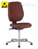 ESD pracovná stolička Professional, ASX, ESD5, A-EX1673HAS červená