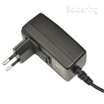 Napájací adaptér 100-240VAC IN, 12VDC OUT, EURO PLUG 99025