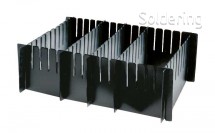 Delič do ESD škatuliek DIVIPRINT, L=552, H=300, rozteč 31 mm, 17 štrbín