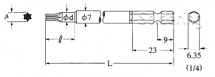 Bit torx  V-17T (5.5x15l)-T-25-(7)-75