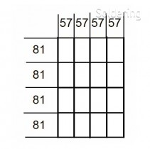 Vnútorné priehradky do zásuviek MOD40, 16 priehradok 57x81mm