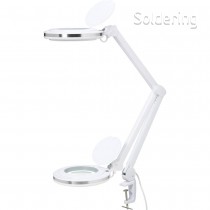 Guľatá stolová lupa s osvetlením L4001 typu I, 3 dioptrie, 127mm