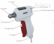 Vysokofrekvenčná ionizačná vzduchová pištoľ StaticTec KESD KG-5