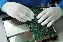 ESD rukavice s PU ochranou prstov NGA-221 (M)