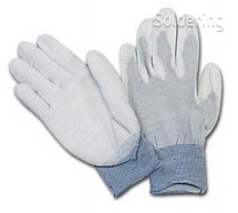 ESD rukavice s PU na vnútorných stranách SI-712 (M)