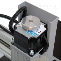 Detail CNC frézky, krokový motor pre os Y, ovládač hriadeľa nie je súčasťou dodávky