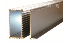 Hliníkový profil EKG2 120020 1000, prírodne eloxovaný, dĺžka 1000mm