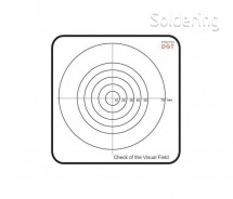 Obrazec na kontrolu veľkosti zorného poľa