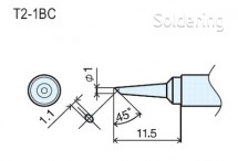 Spájkovací hrot T2-1BC