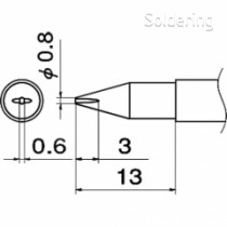 Spájkovací hrot T2-08LD