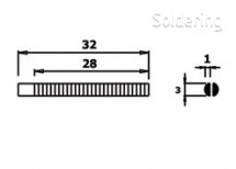 Úchopovej kliešte PN 2017 D, ploché, ESD