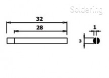 Úchopovej kliešte PN 2018 D, ploché, ESD
